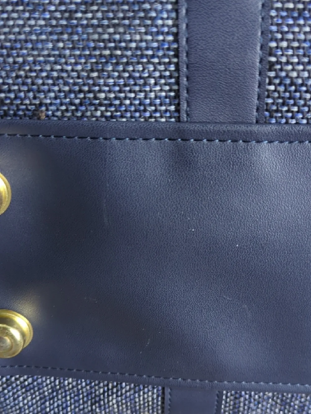 Fifth Avenue Navy Tweed Vintage Satchel - Classic Structured Carry On Bag